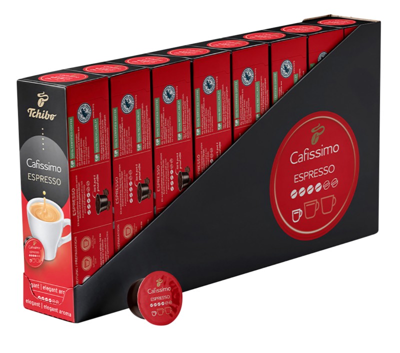 Tchibo Cafissimo Espresso elegant Kaffeekapseln 80 Stück à 7 g