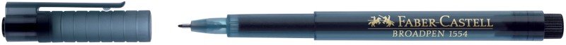 Thumbnail - Faber-Castell BROADPEN Faserschreiber 0,8 mm Nadelspitze Schwarz 1554