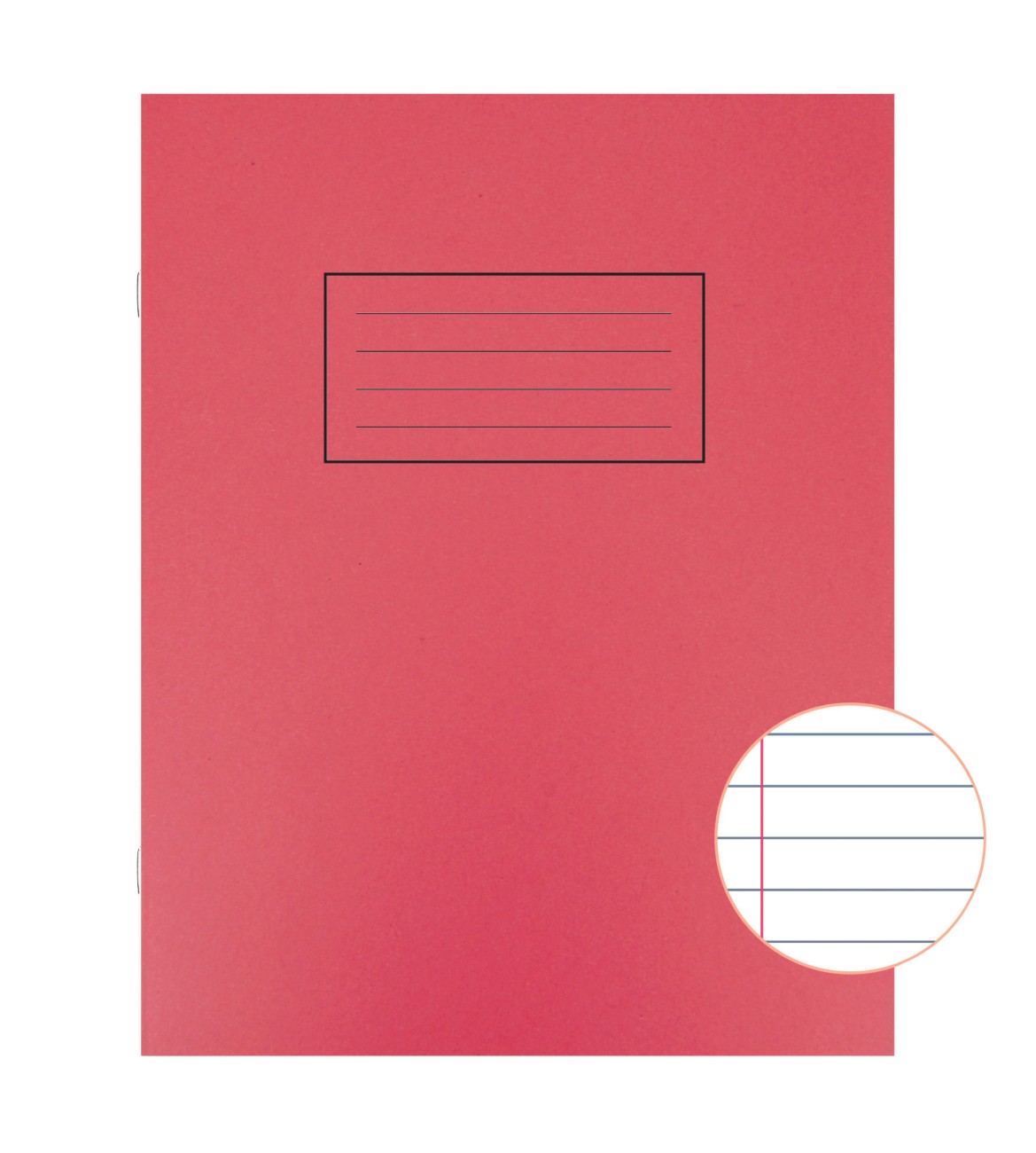 Silvine Exercise Book 229 Mm X 178 Mm Ruled Side Bound Manila Soft Cover Red 80 Pages 40 Sheets Pack Of 10
