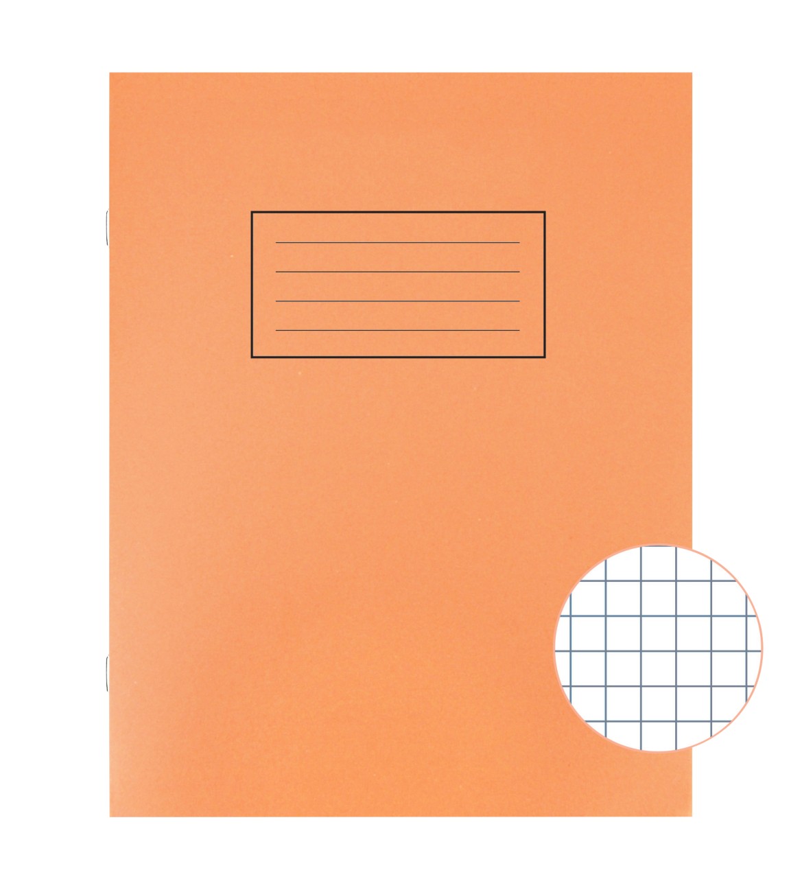 Silvine Exercise Book 229 Mm X 178 Mm Squared Side Bound Manila Soft Cover Orange 80 Pages 40 Sheets Pack Of 10