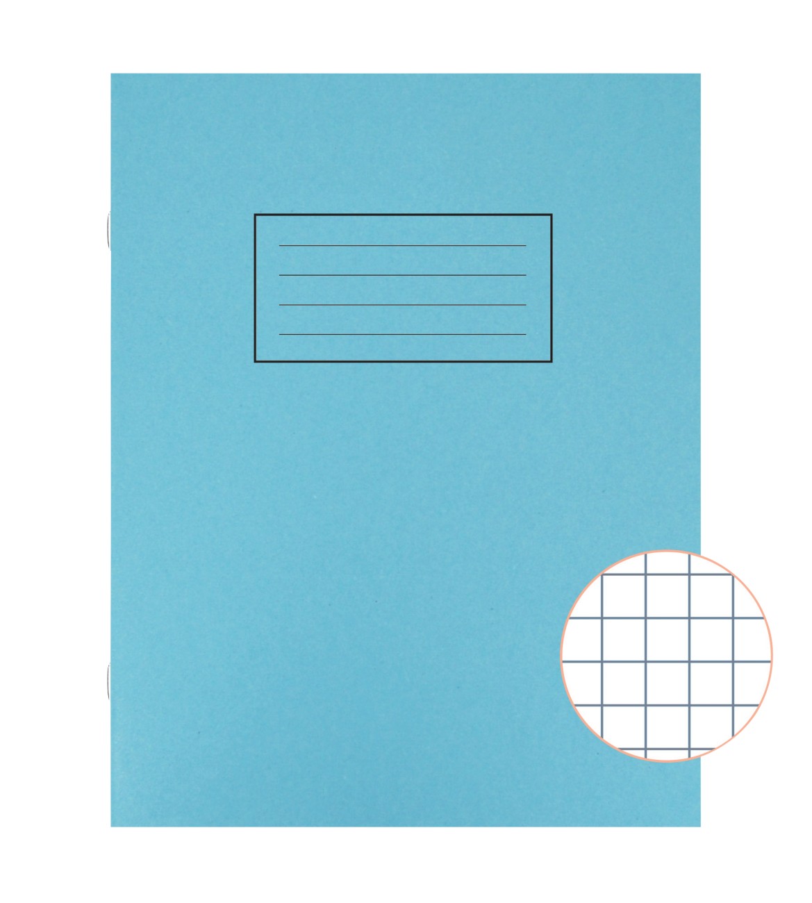 Silvine Exercise Book 229 Mm X 178 Mm Squared Side Bound Manila Soft Cover Blue 80 Pages 40 Sheets Pack Of 10