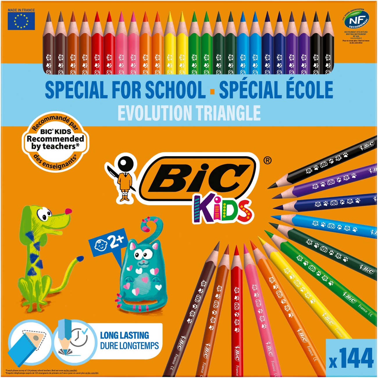 Bic Colouring Pencils Kids 8878311 Assorted Pack Of 144