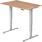 Hammerbacher Sitz-Stehschreibtisch XDSM Nussbaum 1.200 x 800 x 635 mm