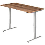 Hammerbacher Sitz-Stehschreibtisch XDSM Zwetschge 1.600 x 800 x 635 mm