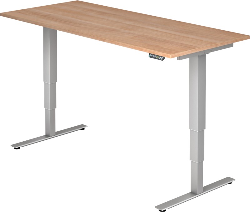 Hammerbacher Sitz-Stehschreibtisch XDSM Nussbaum 1.800 x 800 x 635 mm