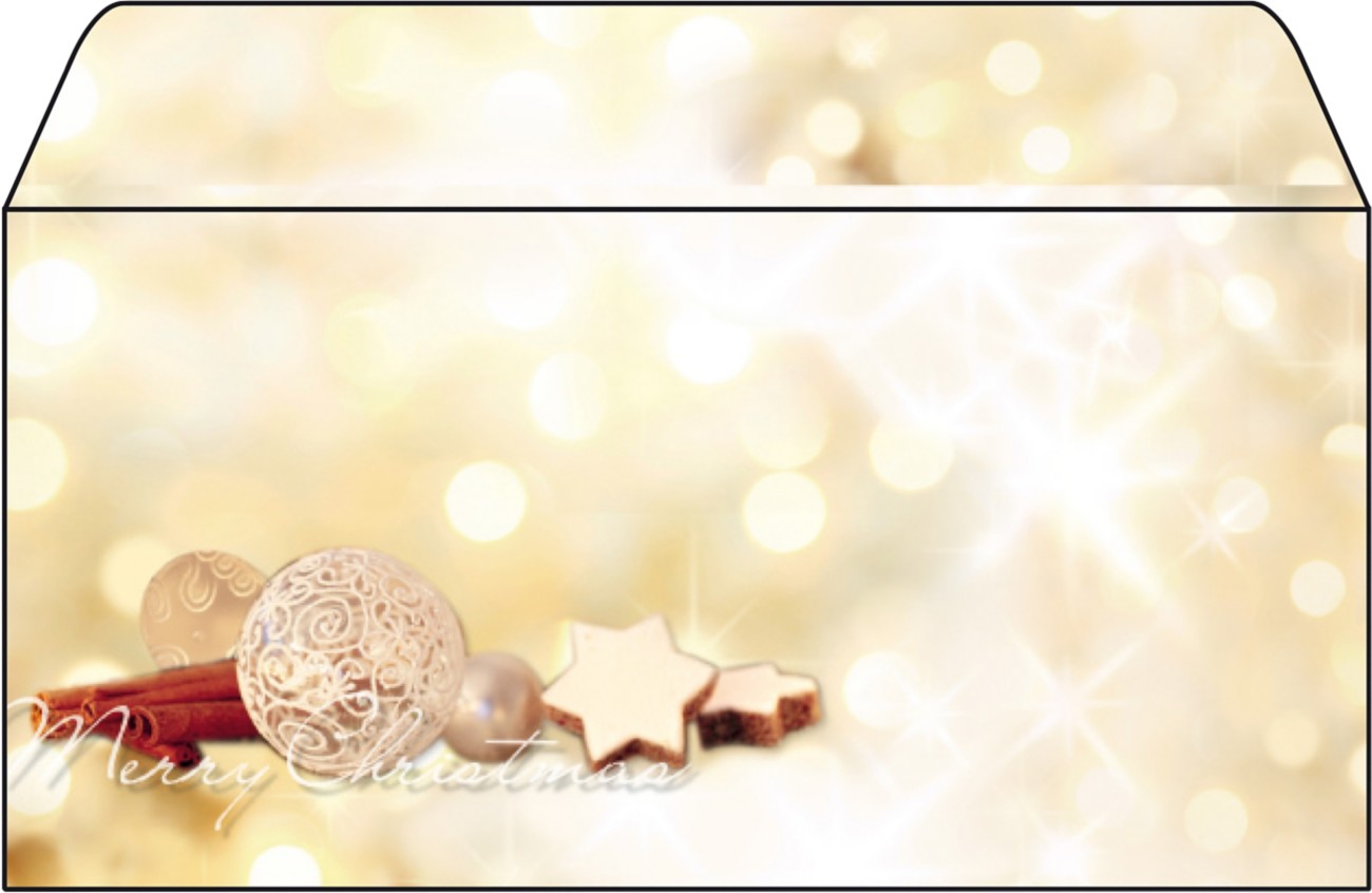 Sigel Weihnachtsbriefumschläge Zimtstern DL 90 g/m² Farbig sortiert 25 Stück