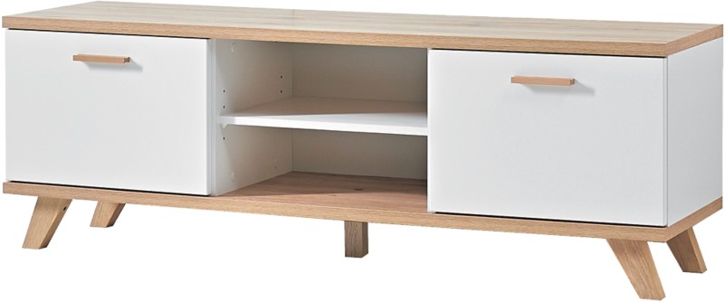 GERMANIA TV-Unterschrank Oslo Sanremo-Eiche-Nb., Weiß 1.440 x 400 x 500 mm