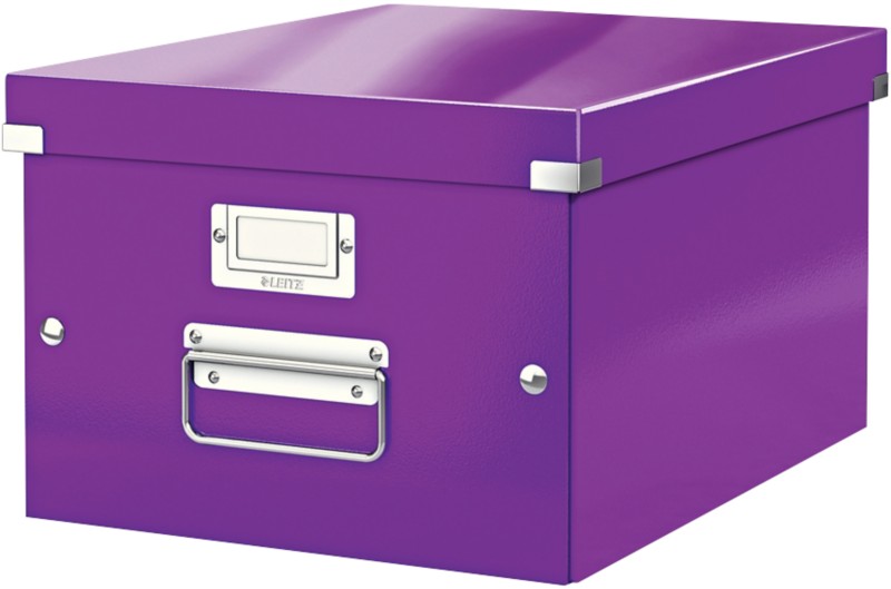 Leitz Click & Store WOW Storage Box A4 Laminated Cardboard Purple 281 x 370 x 200 mm