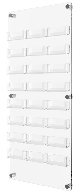 Stewart Superior Business Card Holder Acrylic Transparent 34 x 2 x 76 cm