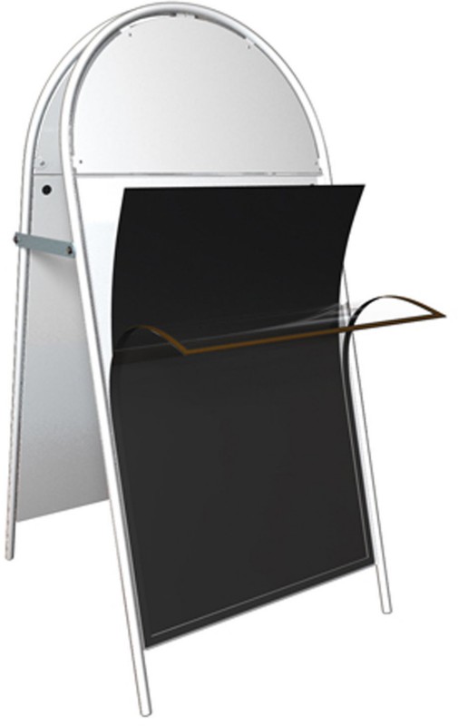 Stewart Superior Freestanding Chalkboard Insert Plastic A1 594 x 841mm Black