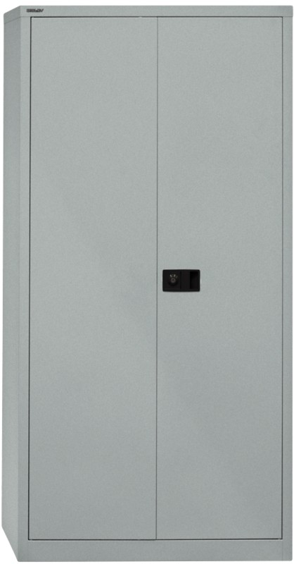 Bisley Flügeltürenschrank Universal mit Garderobeneinsatz Silber 914 x 400 x 1.950 mm