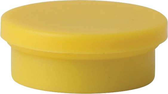 Niceday Whiteboard Magnete Gelb 2 x 2 cm 10 Stück