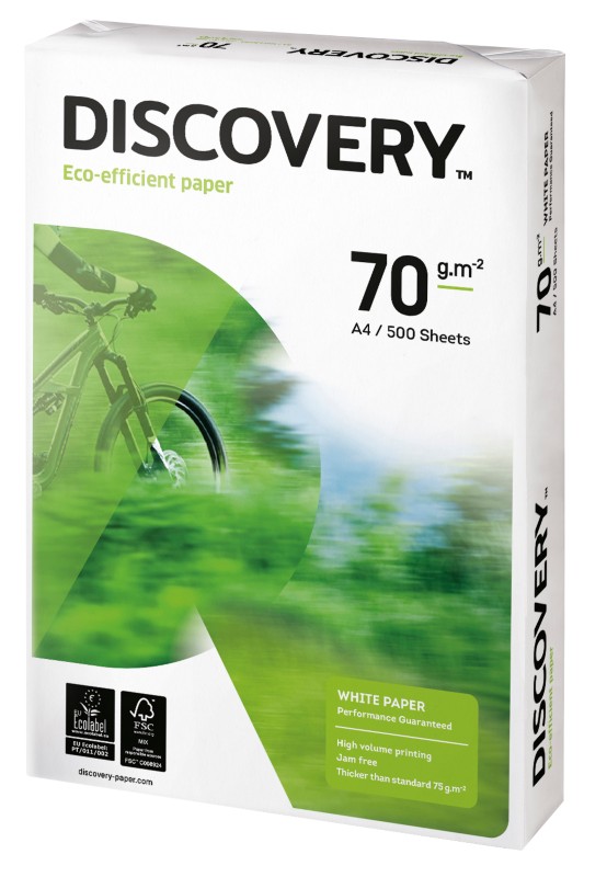 Discovery Eco-efficient DIN A4 Druckerpapier Weiß 70 g/m² Glatt 500 Blatt