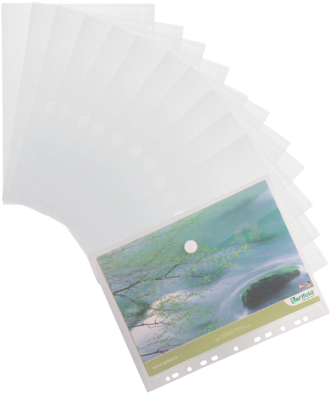 Tarifold Umschläge Green Line DIN A4 Transparent Polypropylen 12 Stück