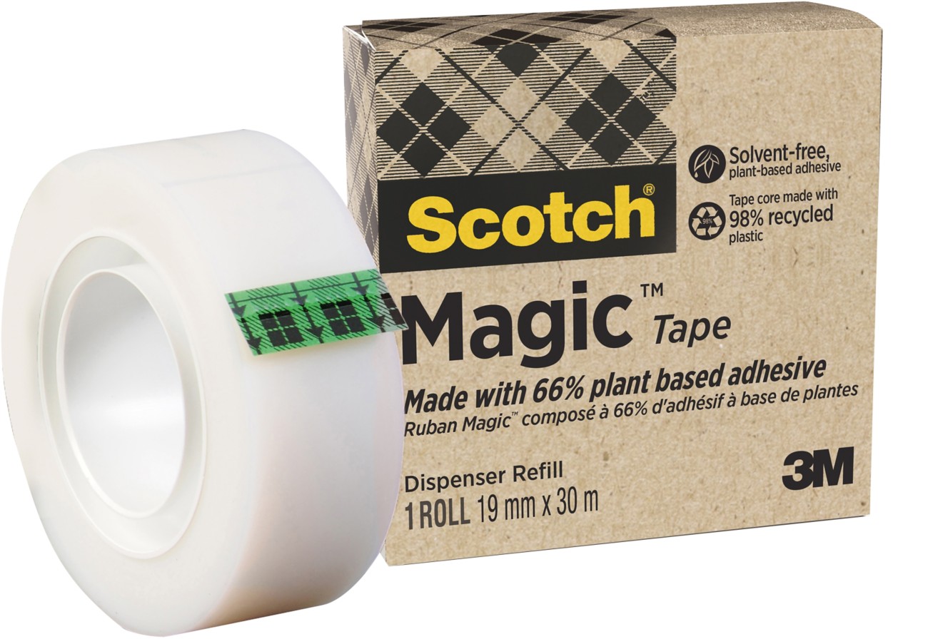 Scotch Magic A Greener Choice Klebeband Unsichtbar Matt 19 mm x 30 m
