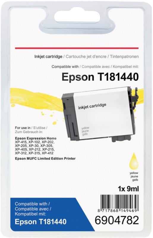 Viking 18XL Kompatibel Epson Tintenpatrone C13T18144012 Gelb