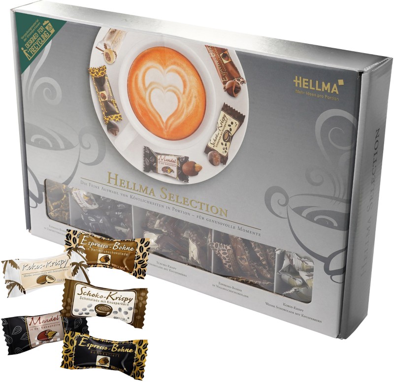 Thumbnail - Hellma Selection Gemischt Schokolade 200 Stück à 1.5 g