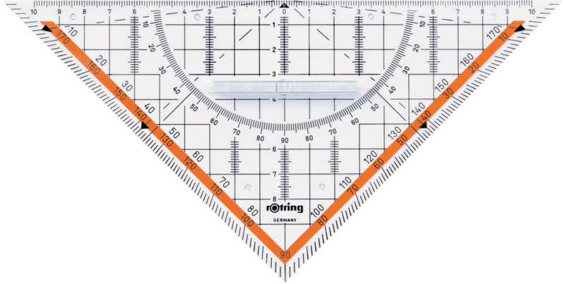 Rotring Geodreieck S0903950 Transparent 23 cm