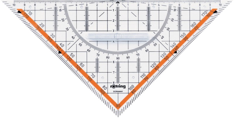 Rotring Geodreieck S0903950 Transparent 23 cm