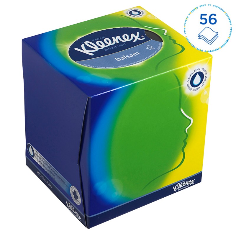 Kleenex Balsam Kosmetiktücher 3-lagig 8825 56 Blatt