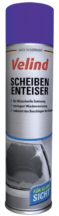 Velind Scheibenenteisungsspray Blau 400 ml