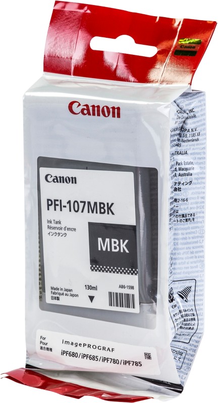 Thumbnail - Canon PFI-107MBK Original Tintenpatrone Matt Schwarz