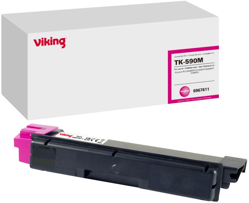 Viking TK-590M Kompatibel Kyocera Tonerkartusche Magenta