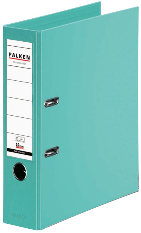 Thumbnail - Falken Chromocolor Breit Ordner DIN A4 80 mm Minze 2 Ringe 11285582 PP (Polypropylen)