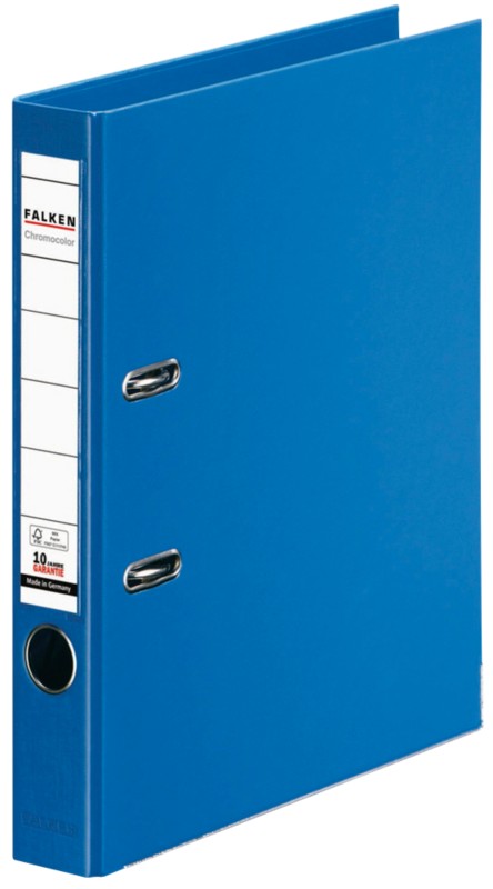 Thumbnail - Falken Chromocolor Ordner DIN A4 50 mm Blau 2 Ringe 11285913 PP (Polypropylen)