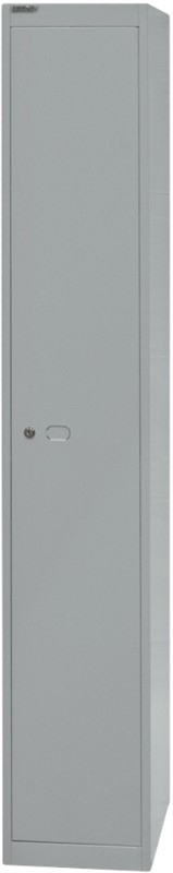 Thumbnail - Bisley Metall Schließfach 1 Tür 1 abteile Schlüssel 305 x 457 x 1.802 mm Silber
