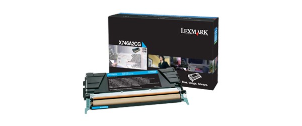 Lexmark X746A2CG Original Tonerkartusche Cyan