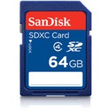 SanDisk Blue SD Memory Card - 64GB