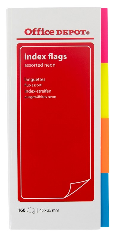 Office Depot Indexen 2,5 x 4,8 x 5 cm 160 Strips