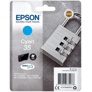 Thumbnail - Epson 35 Original Tintenpatrone C13T35824010 Cyan
