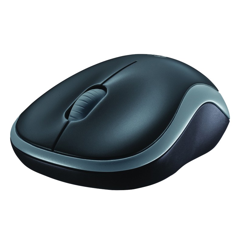 Thumbnail - Logitech Kabellose Ergonomische Maus Beidhändig M185 Blau, Schwarz