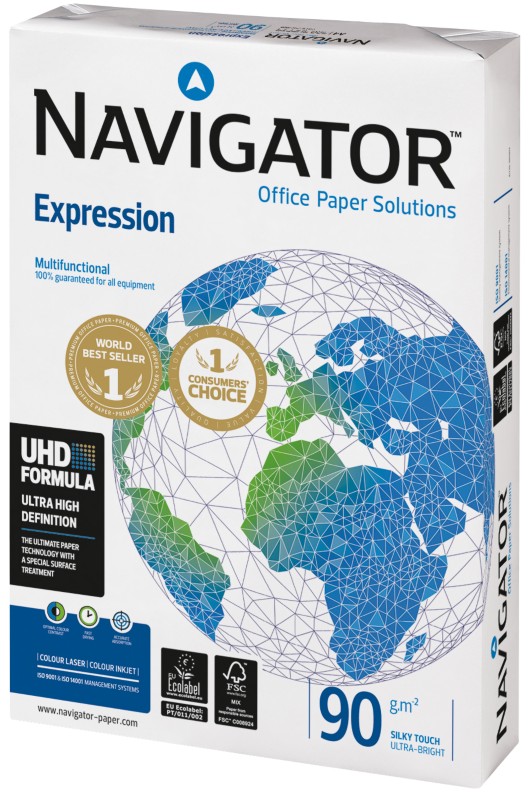 Navigator Expression DIN A3 Druckerpapier 90 g/m² Glatt Weiß 500 Blatt