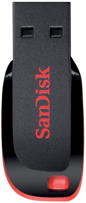 SanDisk USB 2.0 USB-Stick Cruzer Blade 128 GB Schwarz, Rot