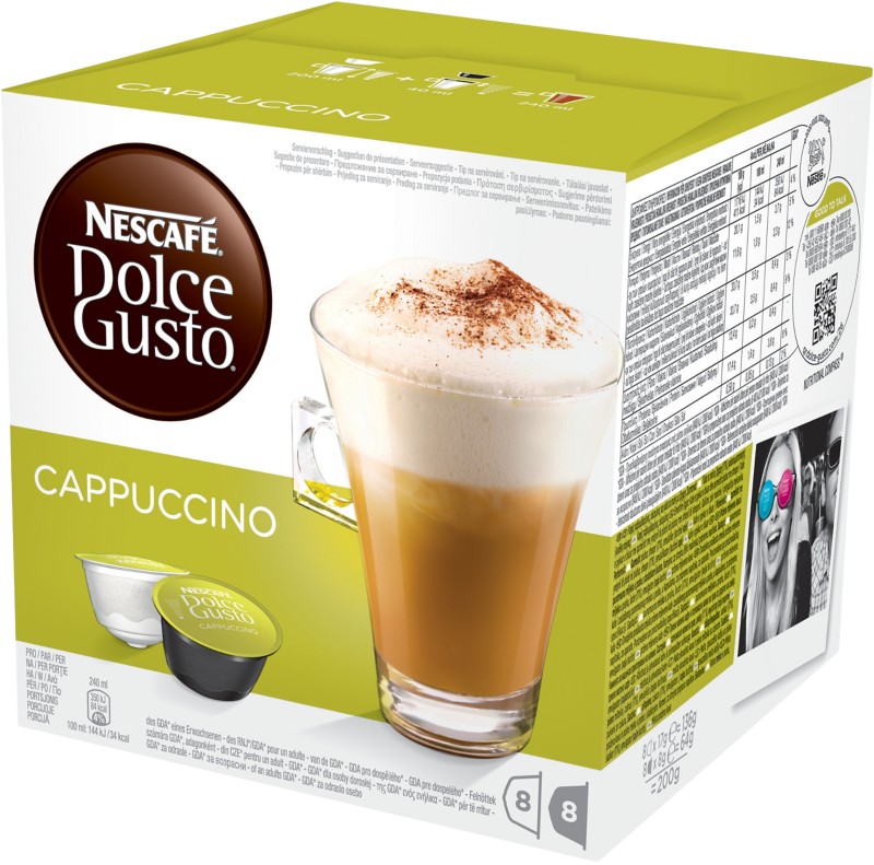 Nescafé Dolce Gusto Cappuccino Kaffeekapseln 8 Stück à 25 g