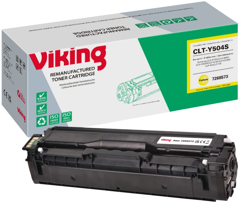 Viking CLT-Y504S Kompatibel Samsung Tonerkartusche Gelb