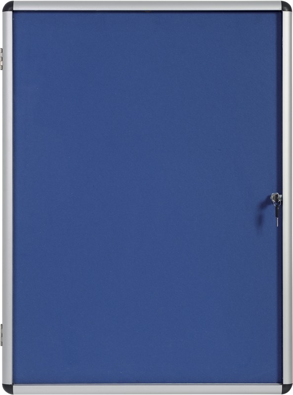 Bi-Office Enclore Indoor Abschließbarer Schaukasten Nicht magnetisch 16 x A4 94 (B) x 128,8 (H) cm Blau