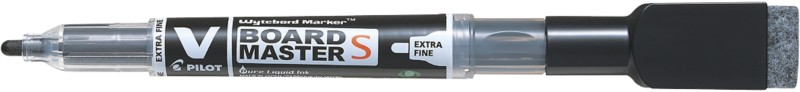 Pilot V-Board Master S Whiteboard-Marker Schwarz Extra Fein Rundspitze 0,8 mm 80% Recycelt