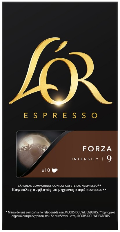 L'OR Espresso Forza Coffee Capsules Pack of 10