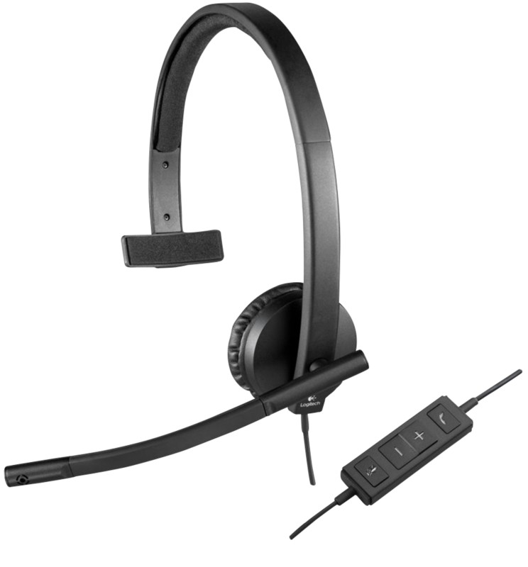 Thumbnail - Logitech USB Headset H570e - Headset - über dem Ohr - vertikal (981-000571)