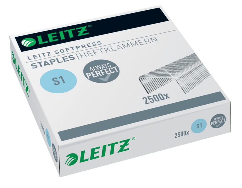 Thumbnail - Leitz Softpress S1 Heftklammern 26/6 54970000 Verzinkter Stahl Silber 2500 Heftklammern