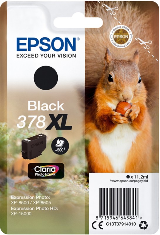 Epson 378XL Original Tintenpatrone C13T37914010 Schwarz