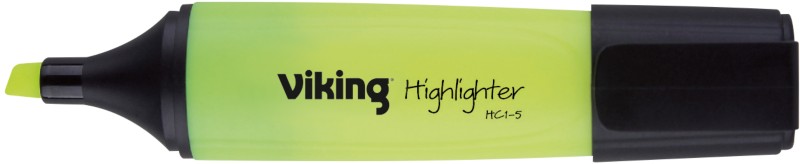 Viking HC1-5 Textmarker Gelb Breit Keilspitze 1 - 5 mm