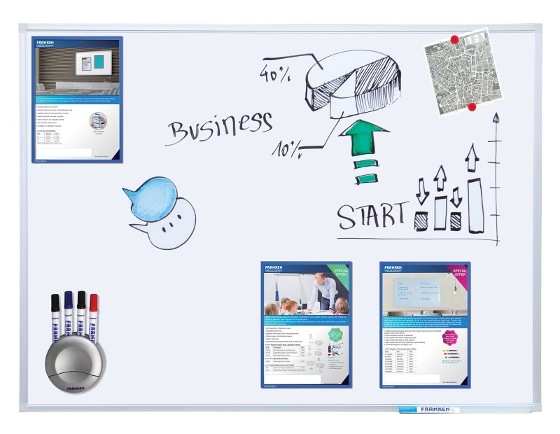 Franken X-tra!Line Whiteboard Magnetisch Einseitig 180 (B) x 120 (H) cm Weiß