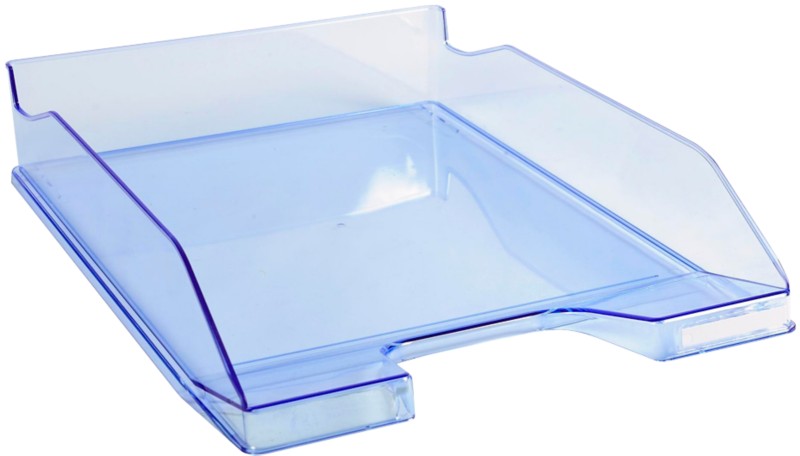 Exacompta Briefablage Combo 2 Classic Polystyrol Transparent Blau 25,5 x 34,7 x 6,5 cm