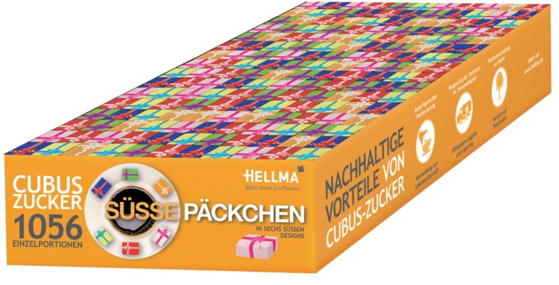 Hellma Würfelzucker "Süße Päckchen" 1056 Stück à 2.5 g