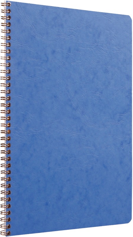 Clairefontaine Notizbuch DIN A4 Kariert Spiralbindung Pressspan Blau 100 Seiten 50 Blatt